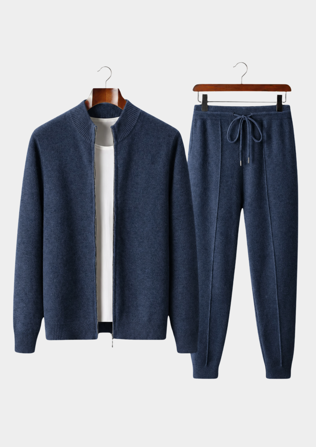 Pure Extra-Fine Merino Wool Luzzo Set navy blue image 1 #color_navy-blue