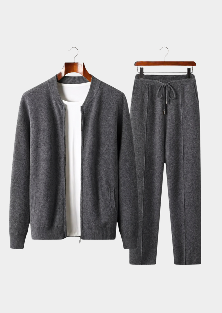 Pure Extra-Fine Merino Wool Falconi Set dark gray image 1 #color_dark-gray