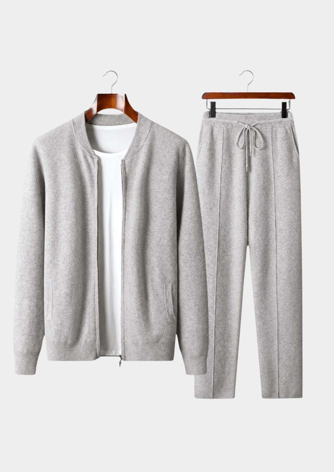 Pure Extra-Fine Merino Wool Falconi Set light gray image 1 #color_light-gray