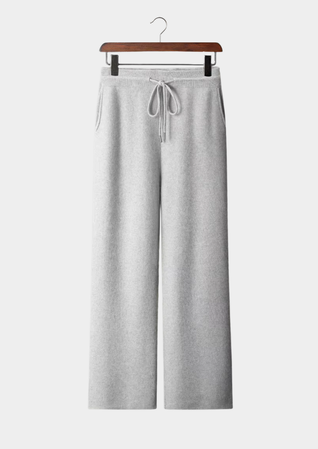 Cashmere Relaxed Trousers light gray image 1 #color_light-gray