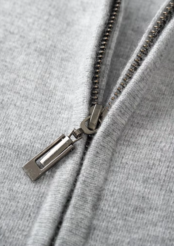 Pure Merino Zip Hoodie gray image 4 #color_gray