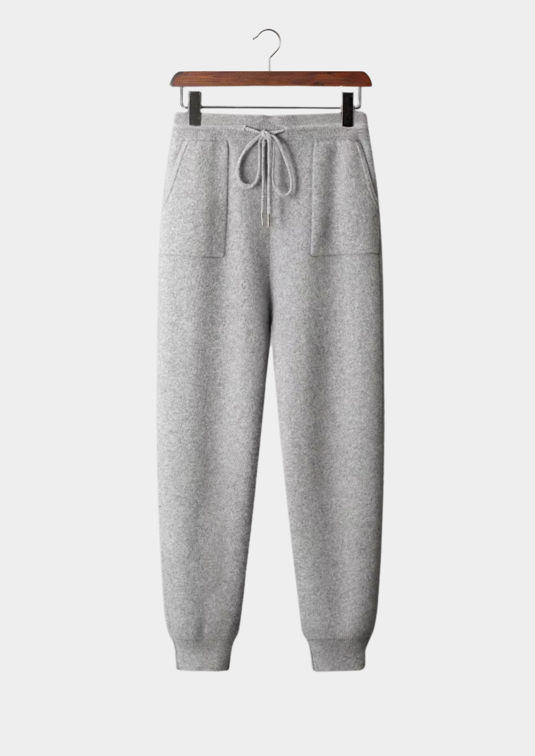 Light Gray Cashmere Joggers light gray image 1 #color_light-gray
