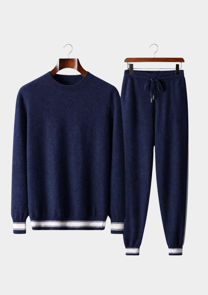 Premium Cashmere Vienna Leisure Set navy blue image 1 #color_navy-blue