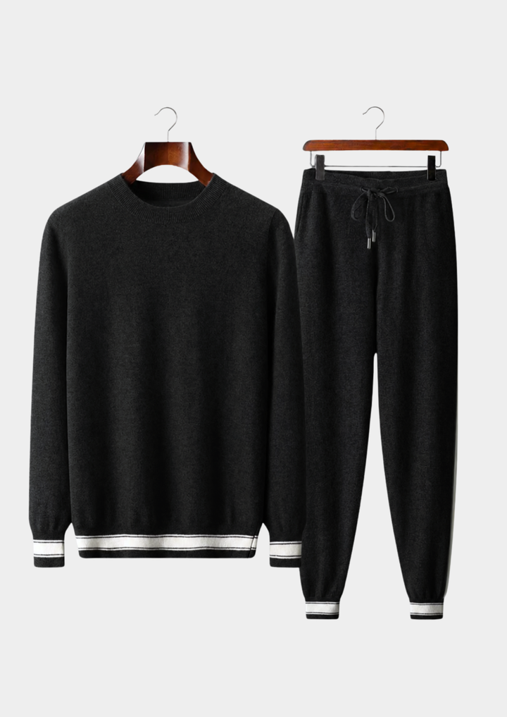 Premium Cashmere Vienna Leisure Set black image 1 #color_black
