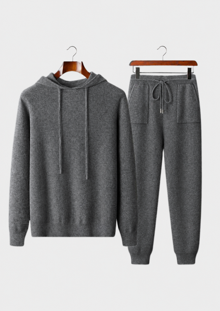 Premium Cashmere Alain Leisure Set dark gray image 1 #color_dark-gray