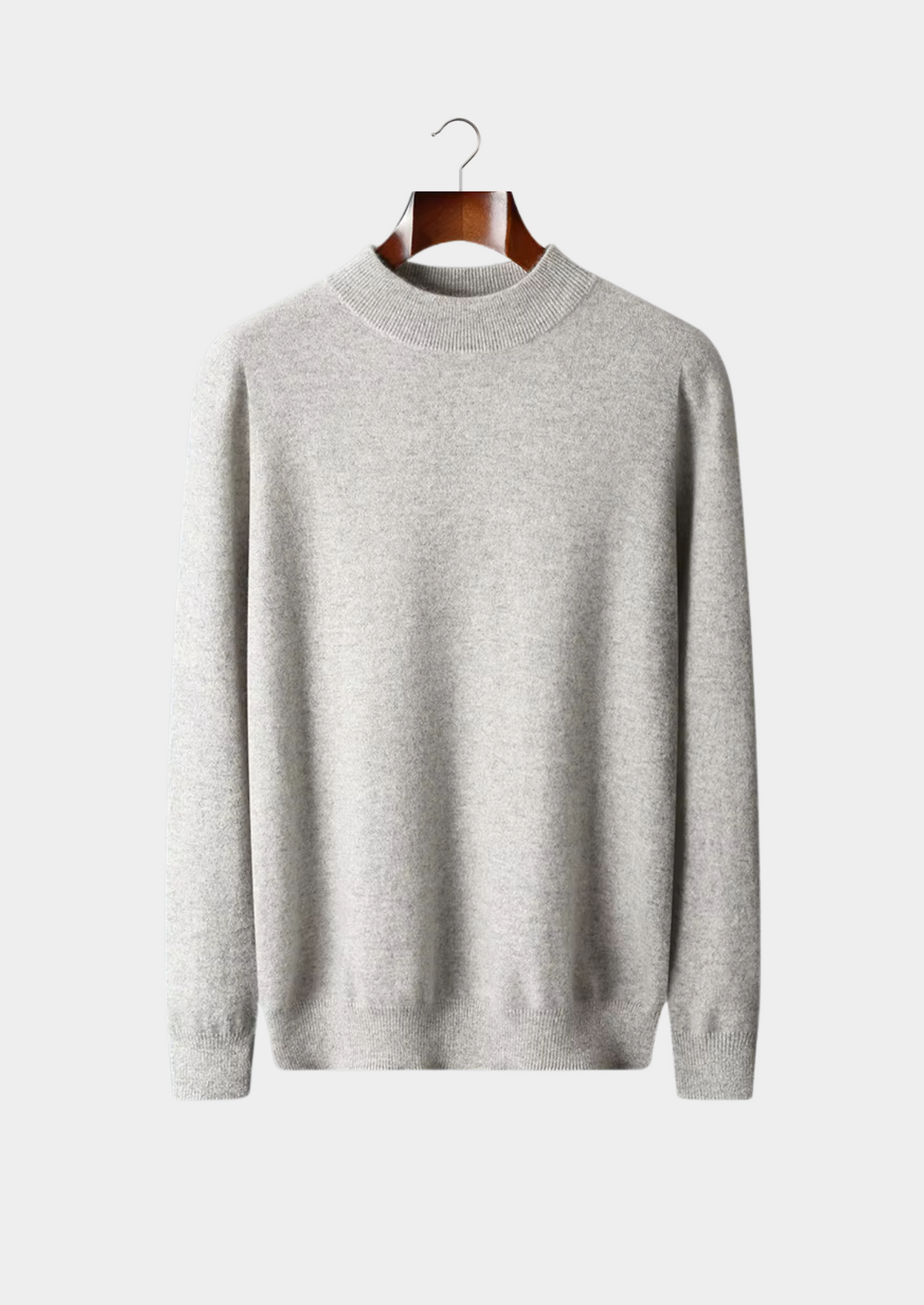Pure Merino Mockneck light gray image 1 #color_light-gray