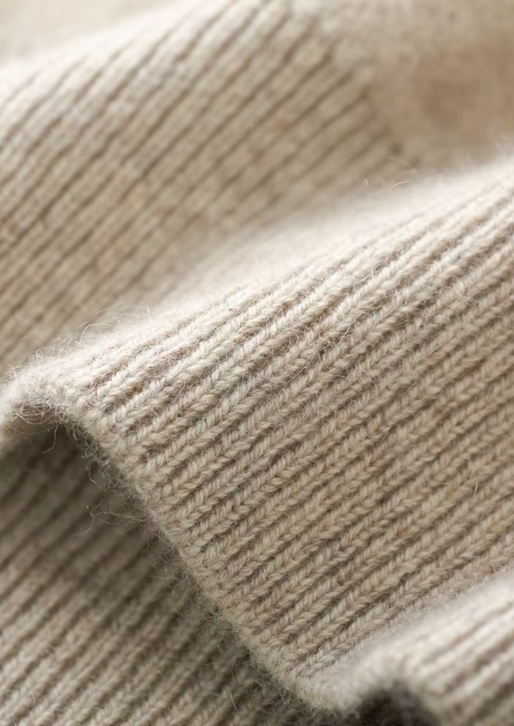 Pure Merino V-Neck Cardigan sand image 9 #color_sand