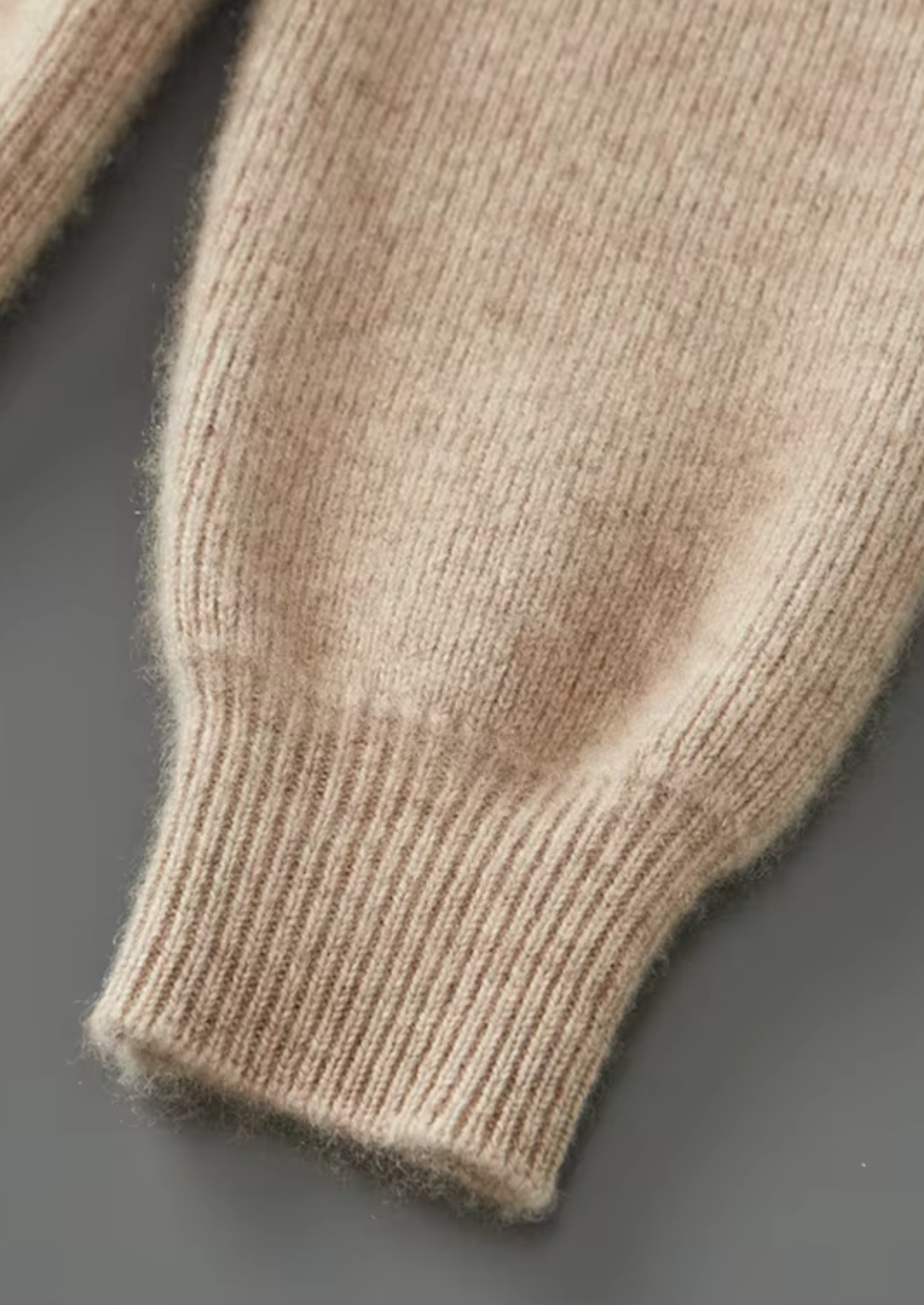 Ribbed Zip Cardigan sand image 3 #color_sand