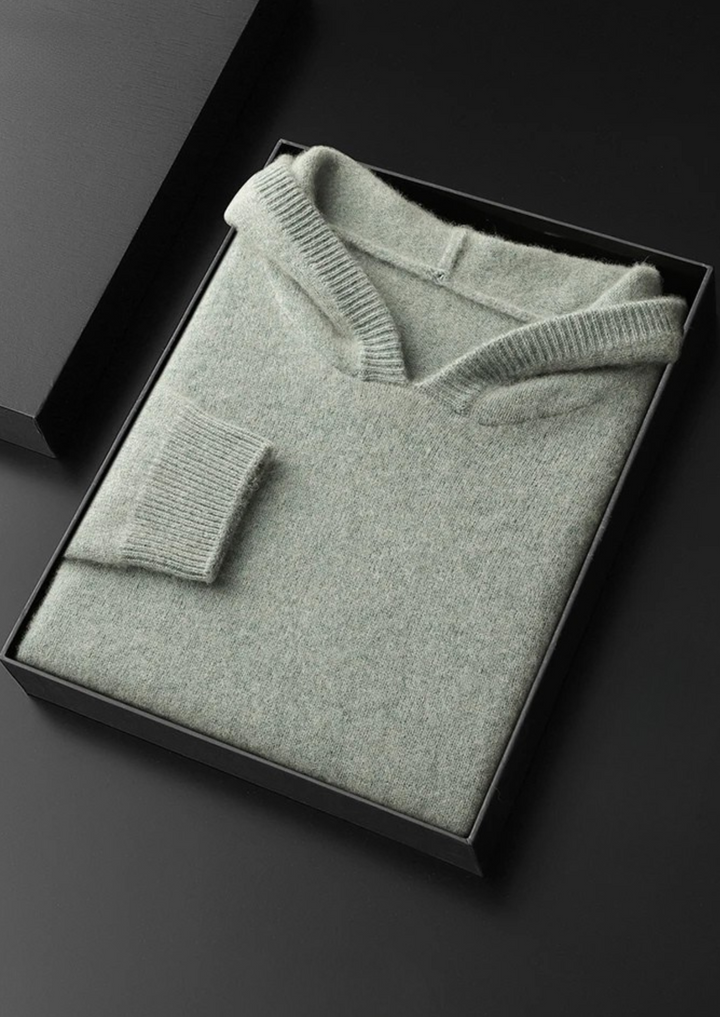 Cashmere Leisure Hoodie verdant slate image 1 #color_verdant-slate