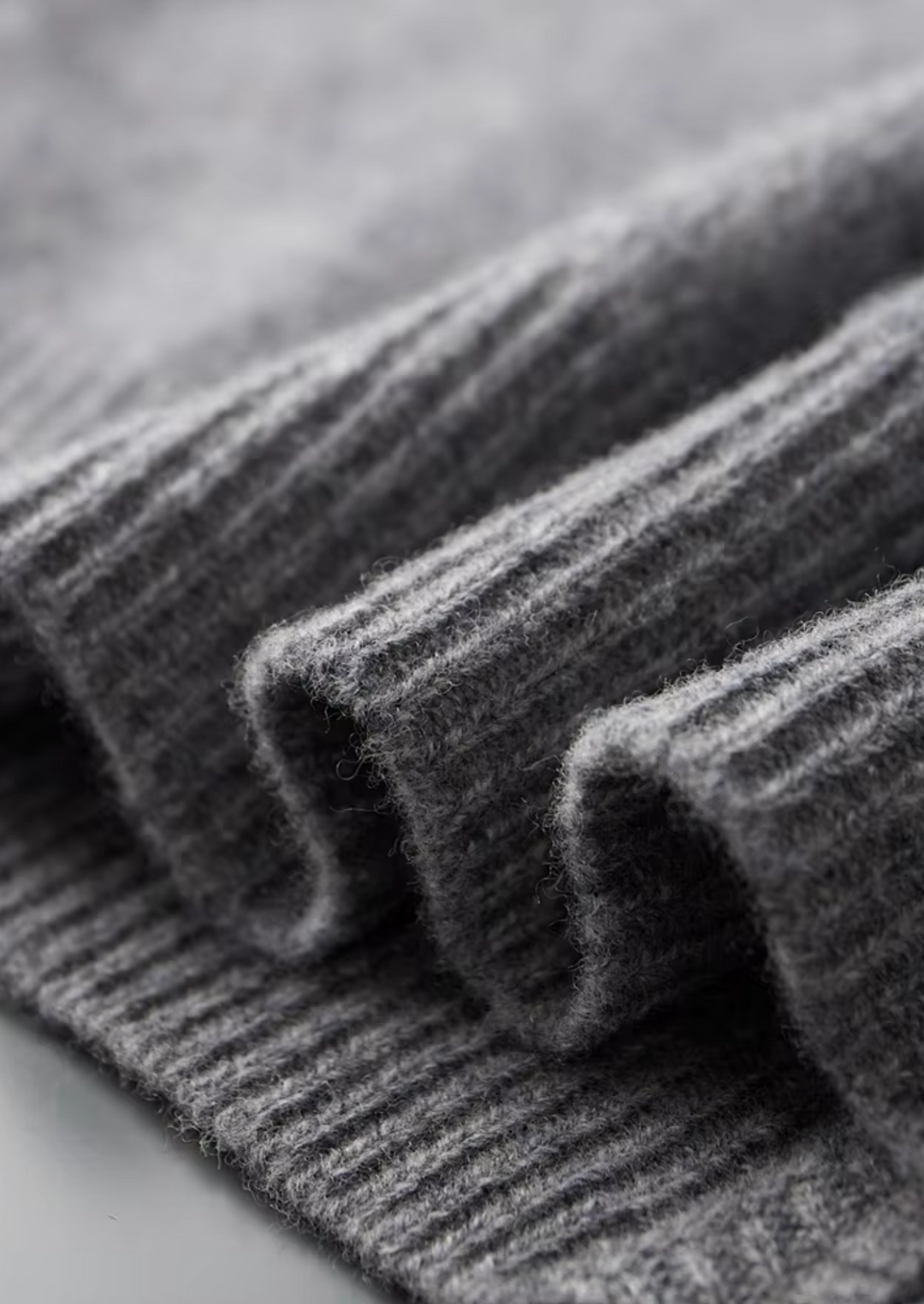 Pure Merino Two-Tone Zip Cardigan gray image 9 #color_gray