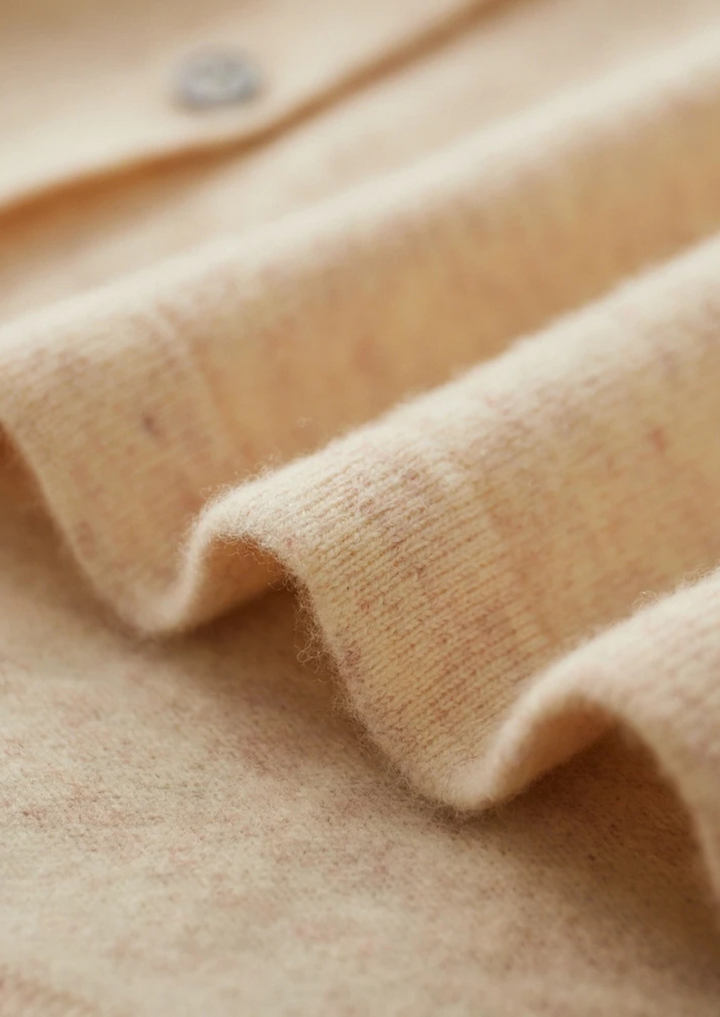 Pure Merino Polo Cardigan sand image 3 #color_sand