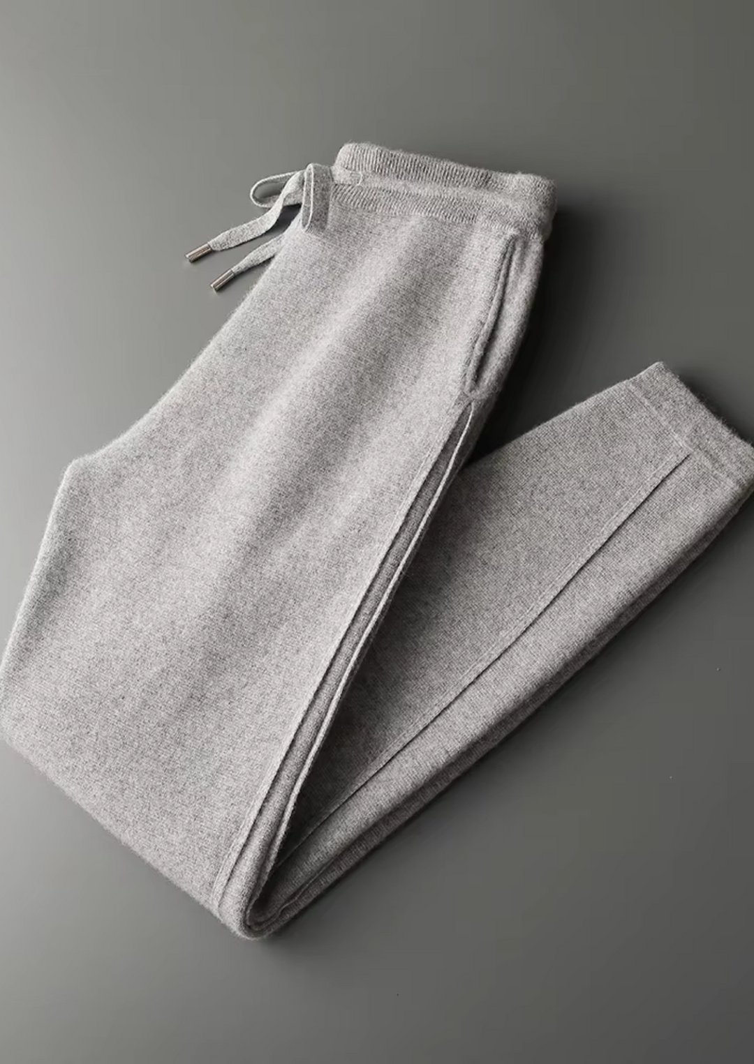 Cashmere Slim Trousers light gray image 3 #color_light-gray