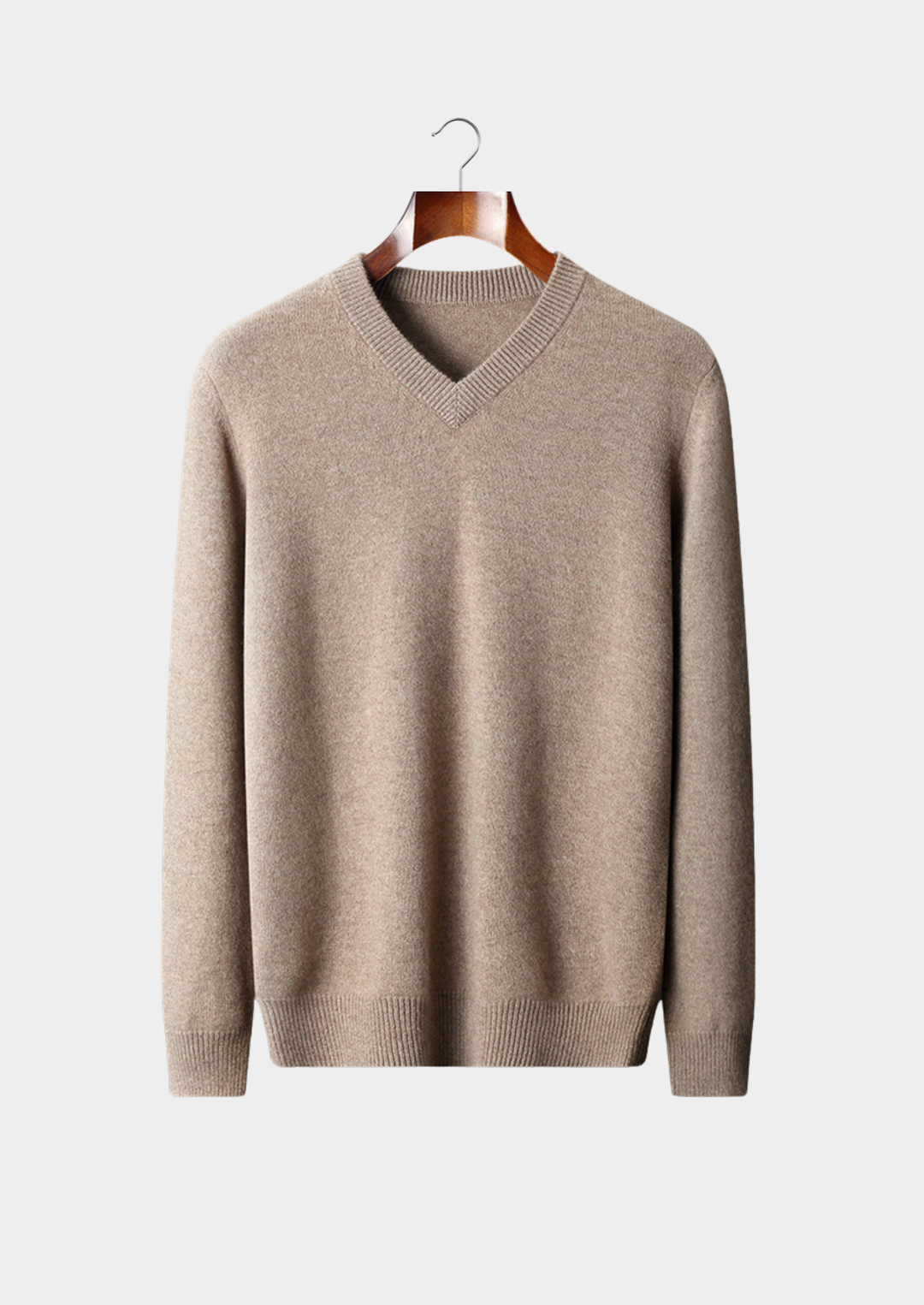 Pure Cashmere V-Neck Sweater beige image 1 #color_beige