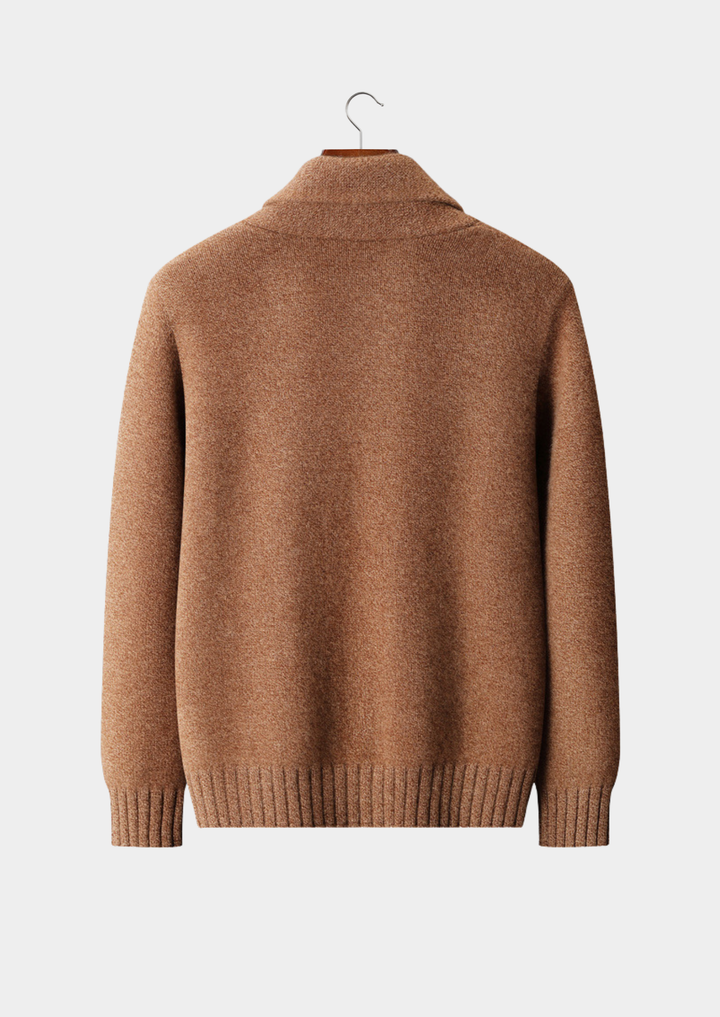 Pure Cashmere Shawl Collar Cardigan beige image 2 #color_beige