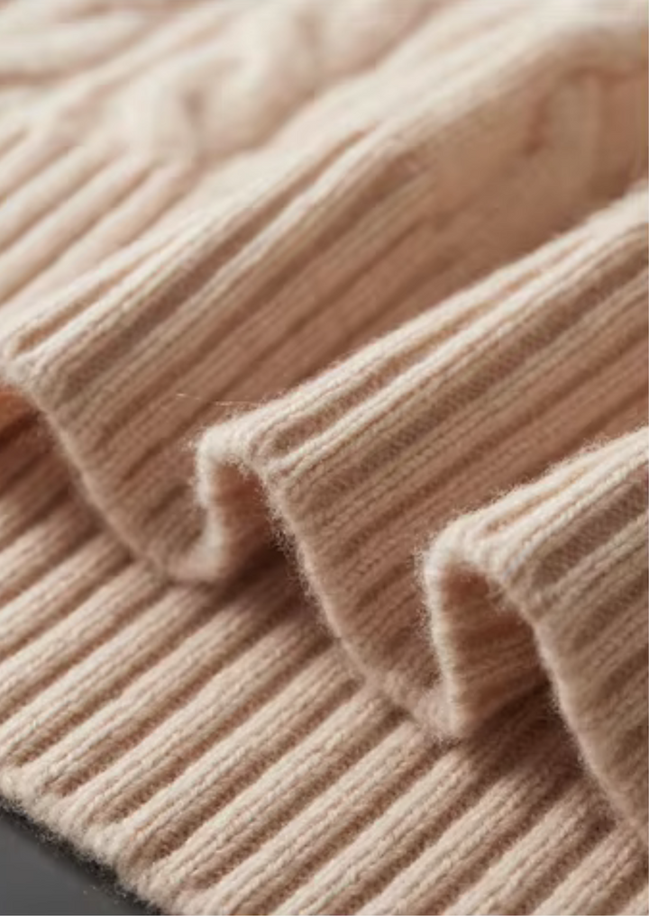 Pure Merino Cable Knit Crewneck ivory image 4 #color_ivory