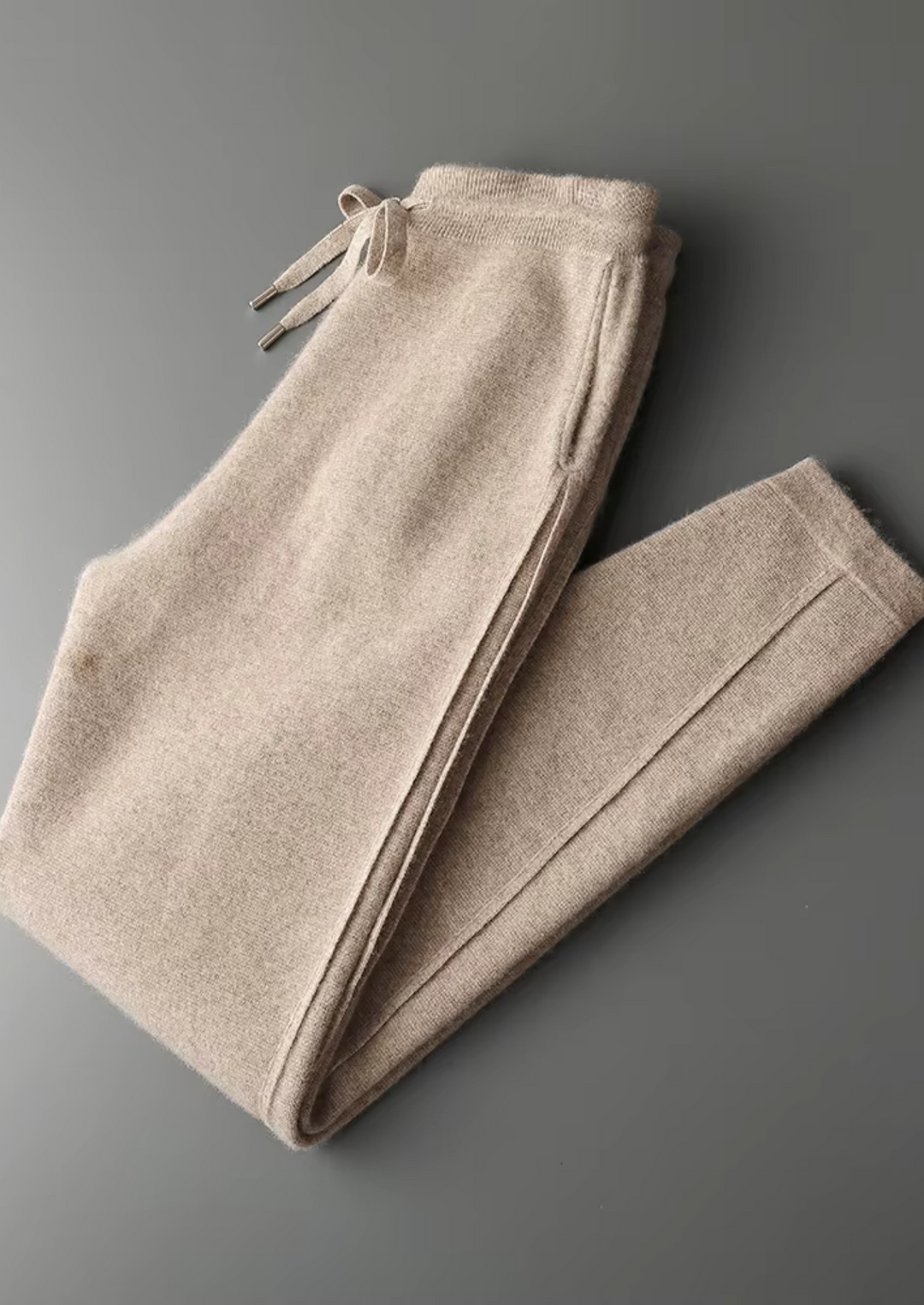 Cashmere Slim Trousers sand image 1 #color_sand