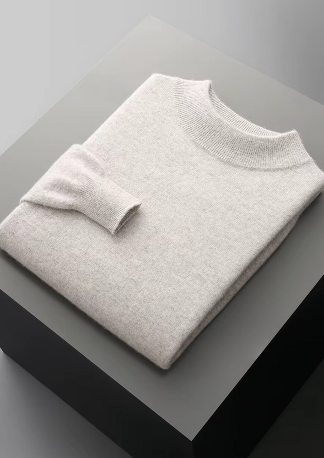 Pure Merino Mockneck light gray image 3 #color_light-gray