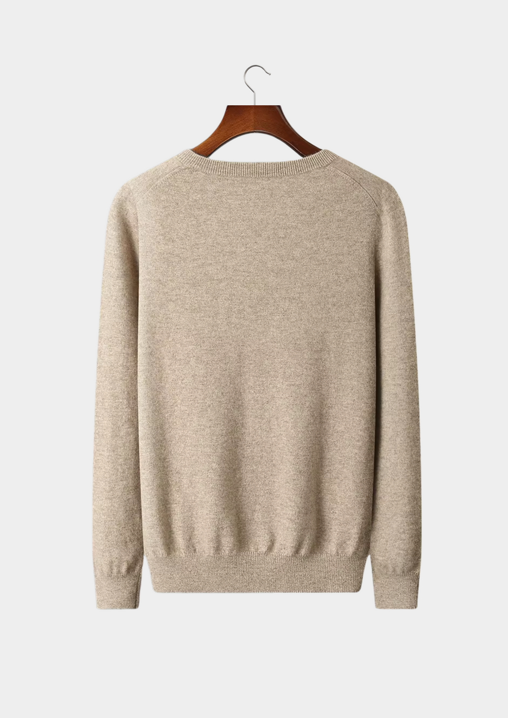Pure Merino V-Neck Sweater sand image 2 #color_sand