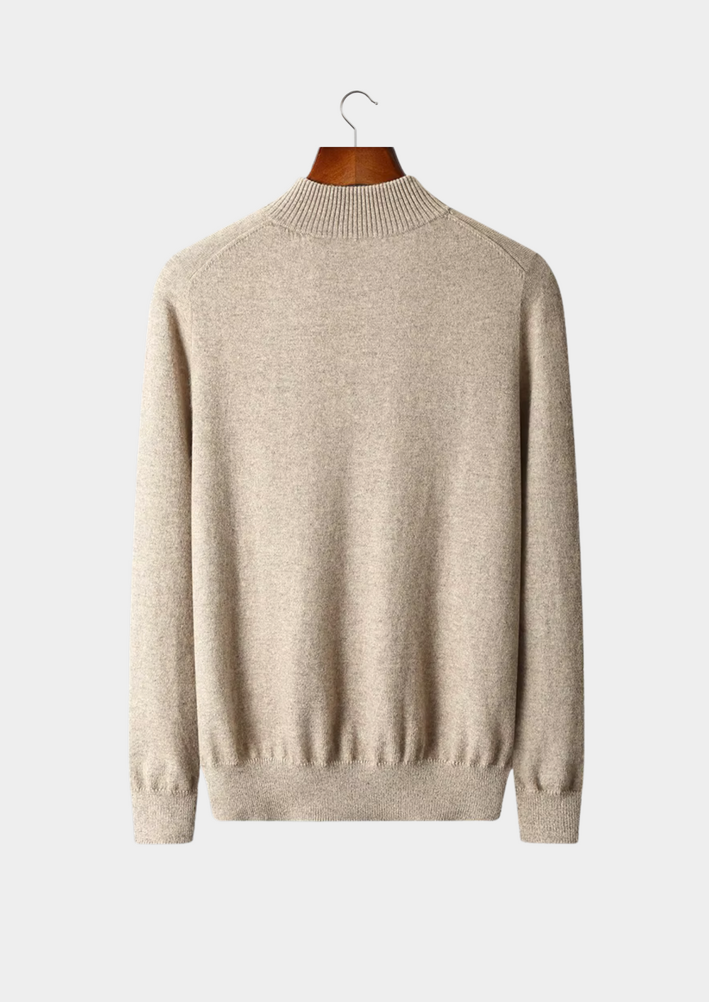 Pure Merino Classic Half-Zip sand image 2 #color_sand