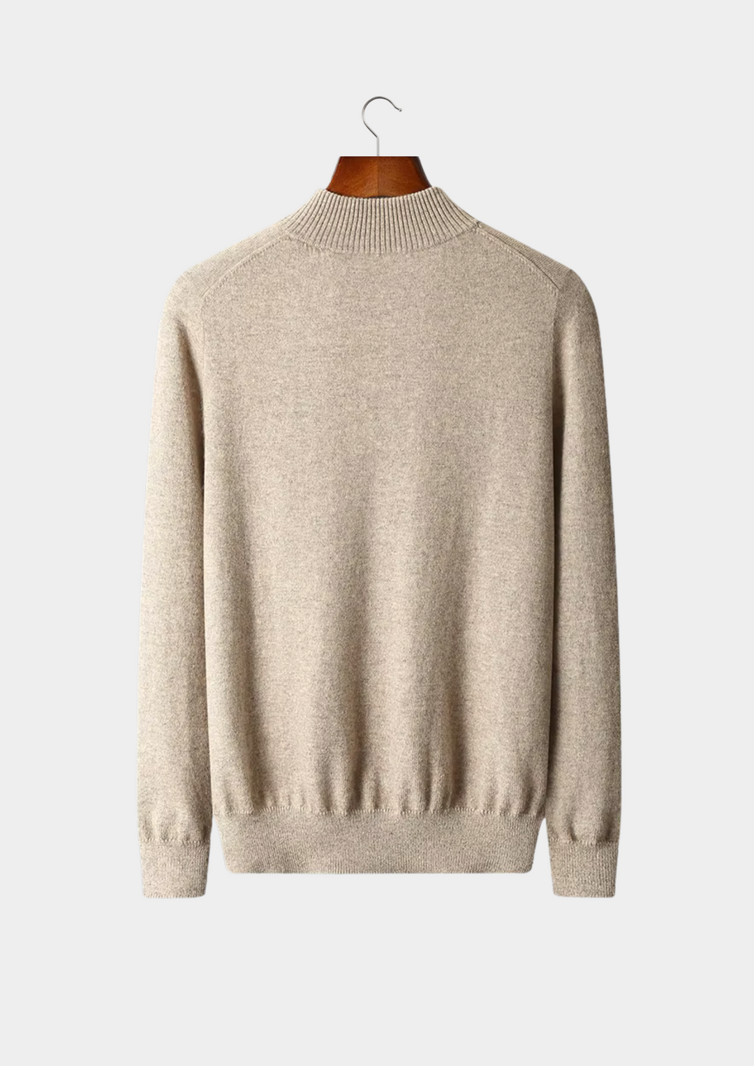 Pure Merino Classic Half-Zip sand image 2 #color_sand