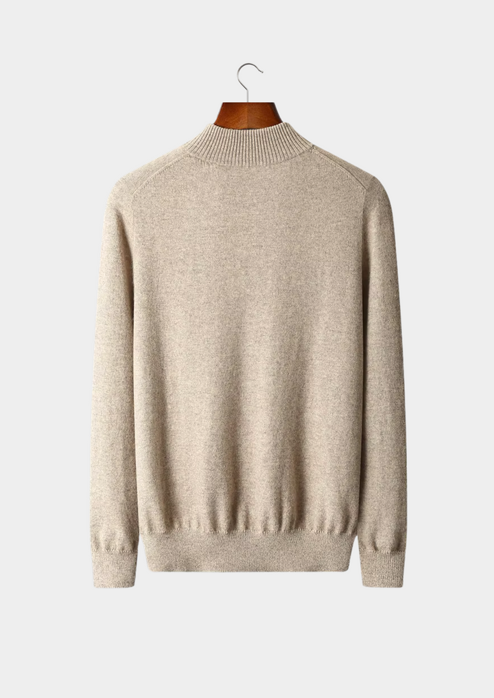 Pure Merino Classic Half-Zip sand image 2 #color_sand