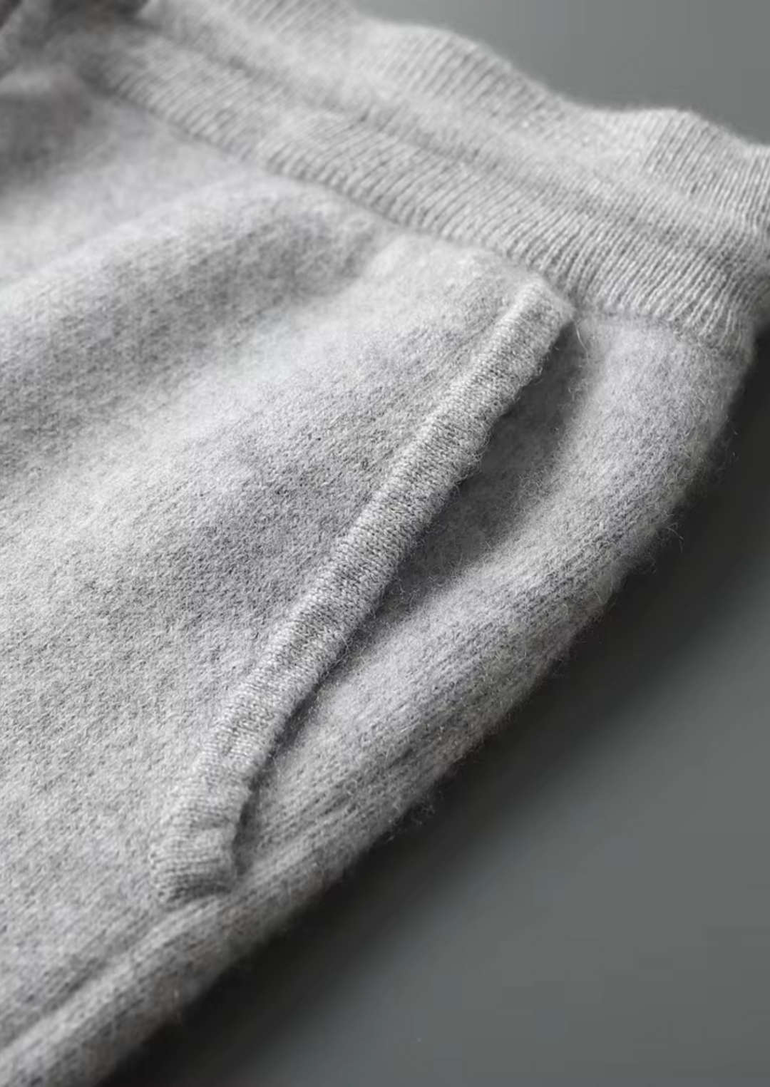 Light Gray Cashmere Joggers light gray image 5 #color_light-gray