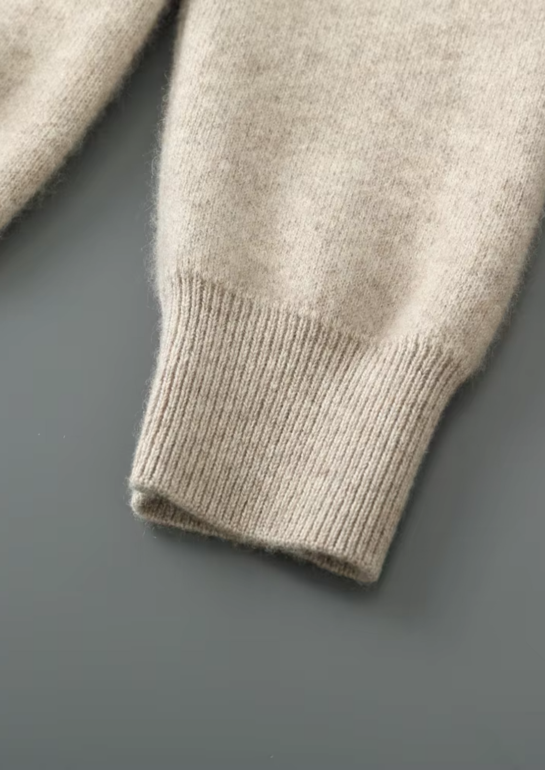 Pure Merino V-Neck Cardigan sand image 6 #color_sand