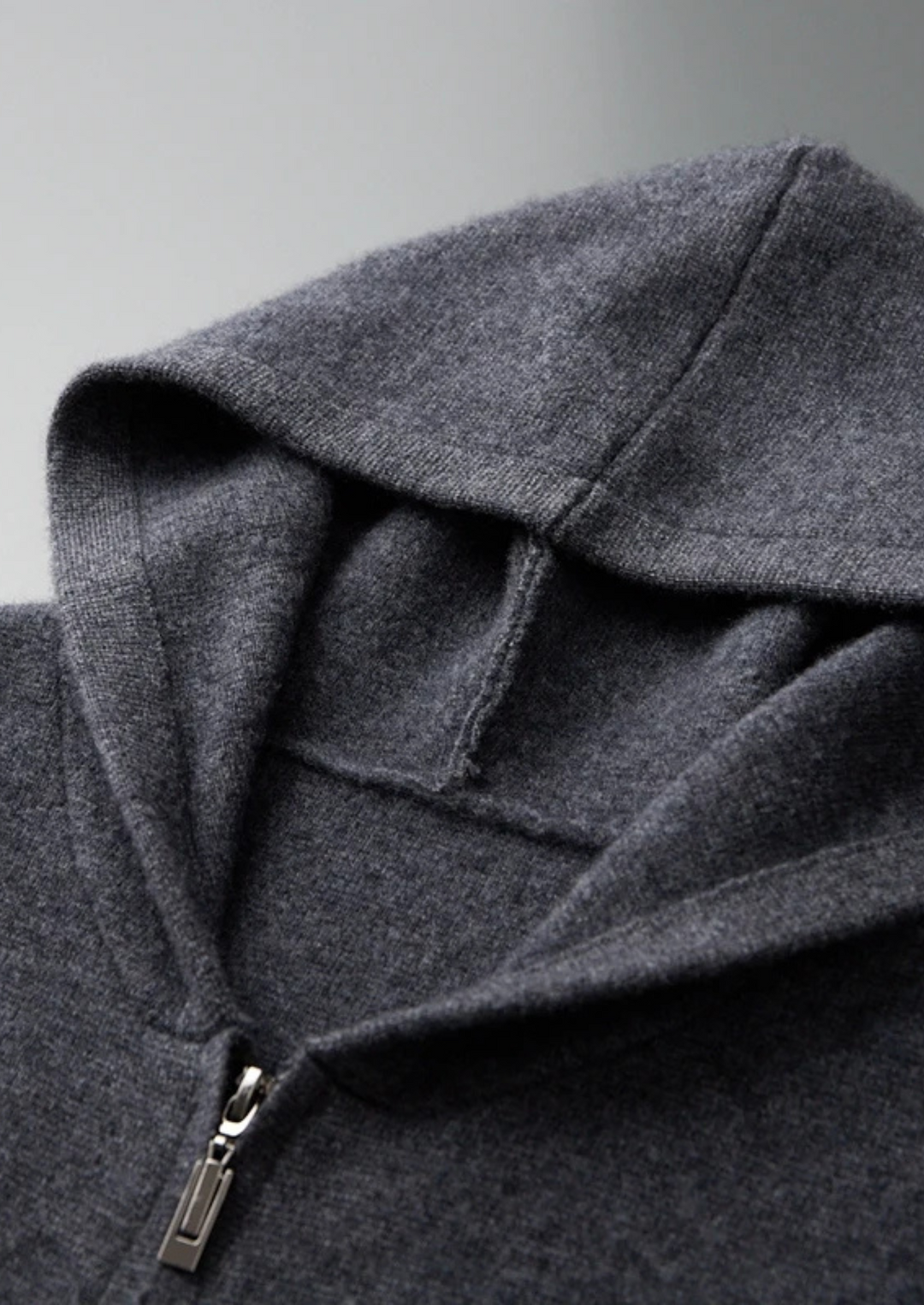 Cashmere Zip Hoodie dark gray image 4 #color_dark-gray