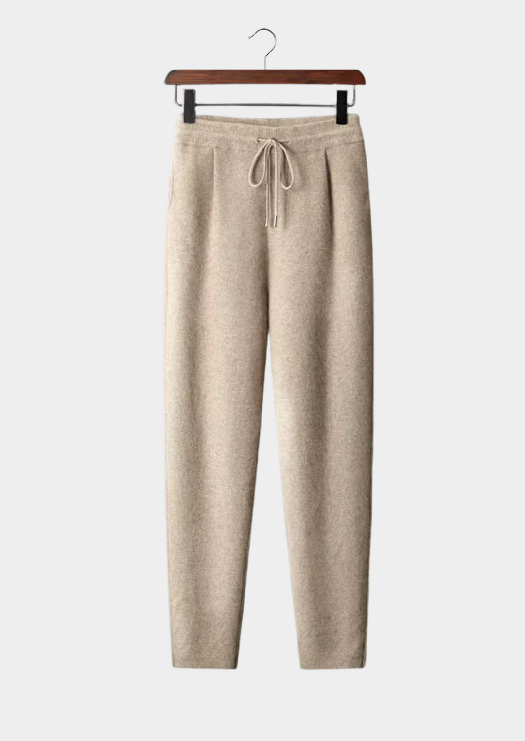 Cashmere Pleated Trousers light gray image 4 #color_light-gray