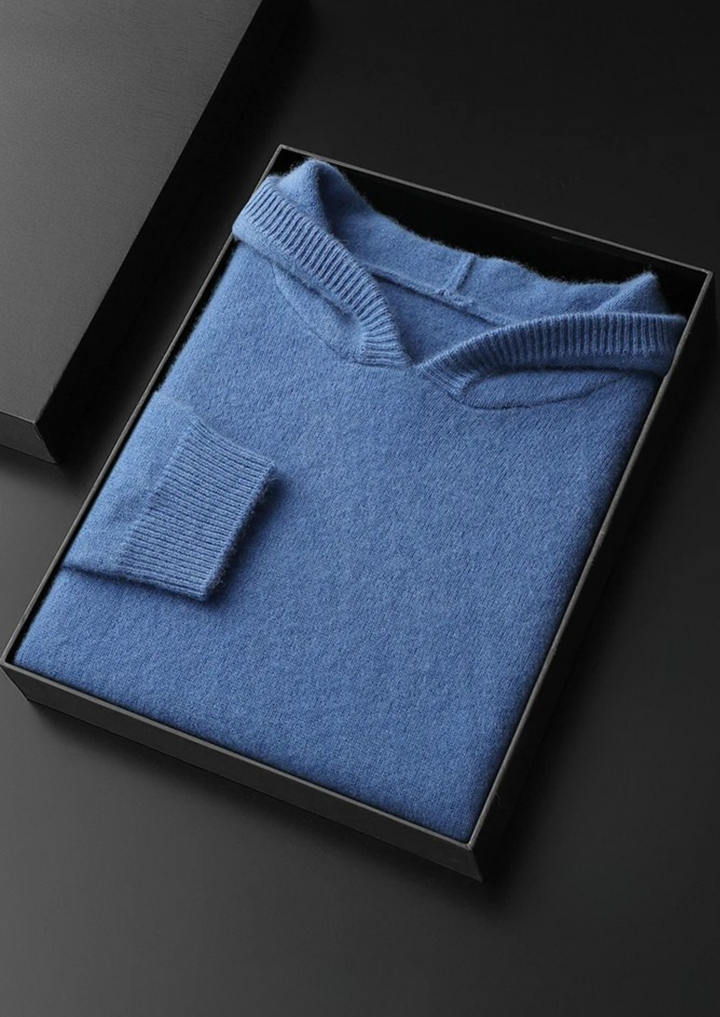 Cashmere Leisure Hoodie blue image 1 #color_blue