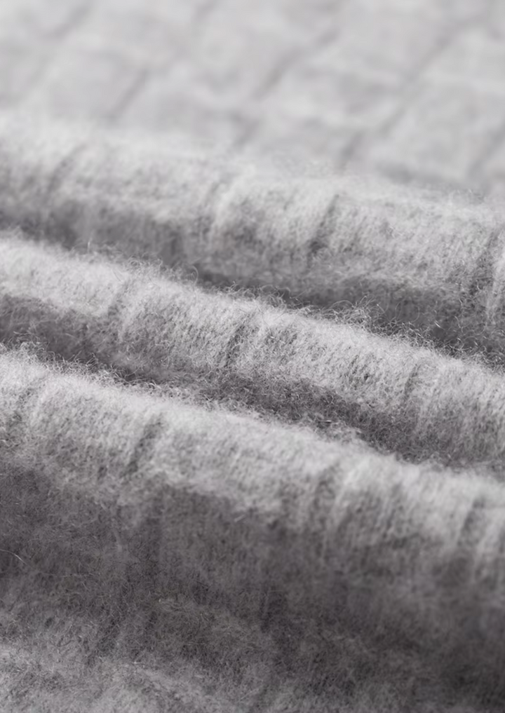 Pure Merino Textured Mockneck light gray image 4 #color_light-gray