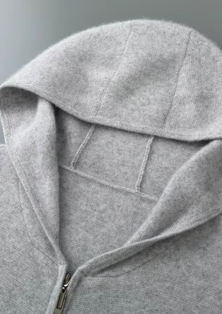 Pure Merino Zip Hoodie gray image 6 #color_gray