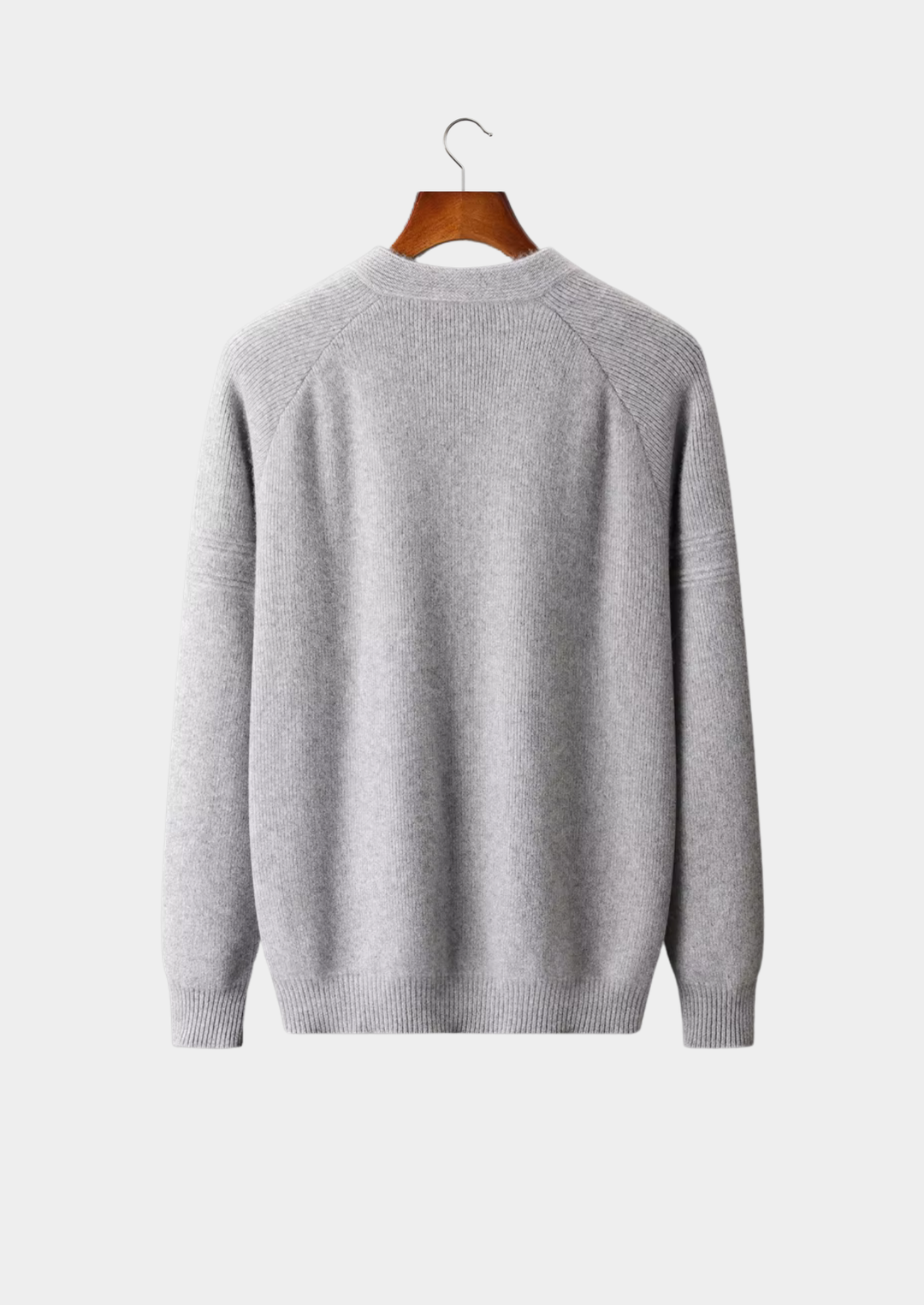 Ribbed Zip Cardigan light gray image 2 #color_light-gray