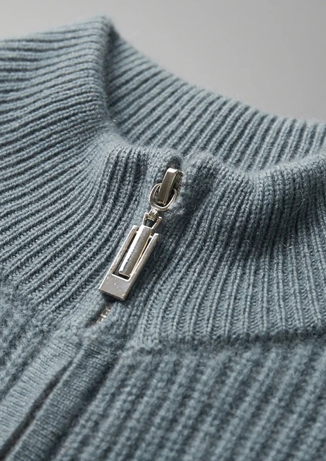 Cashmere Ribbed Cardigan verdant slate image 3 #color_verdant-slate