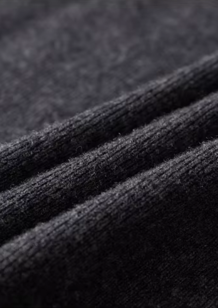 Pure Merino Ribbed Polo Cardigan dark gray image 5 #color_dark-gray
