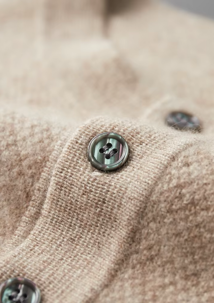 Cashmere Henley Sweater sand image 5 #color_sand