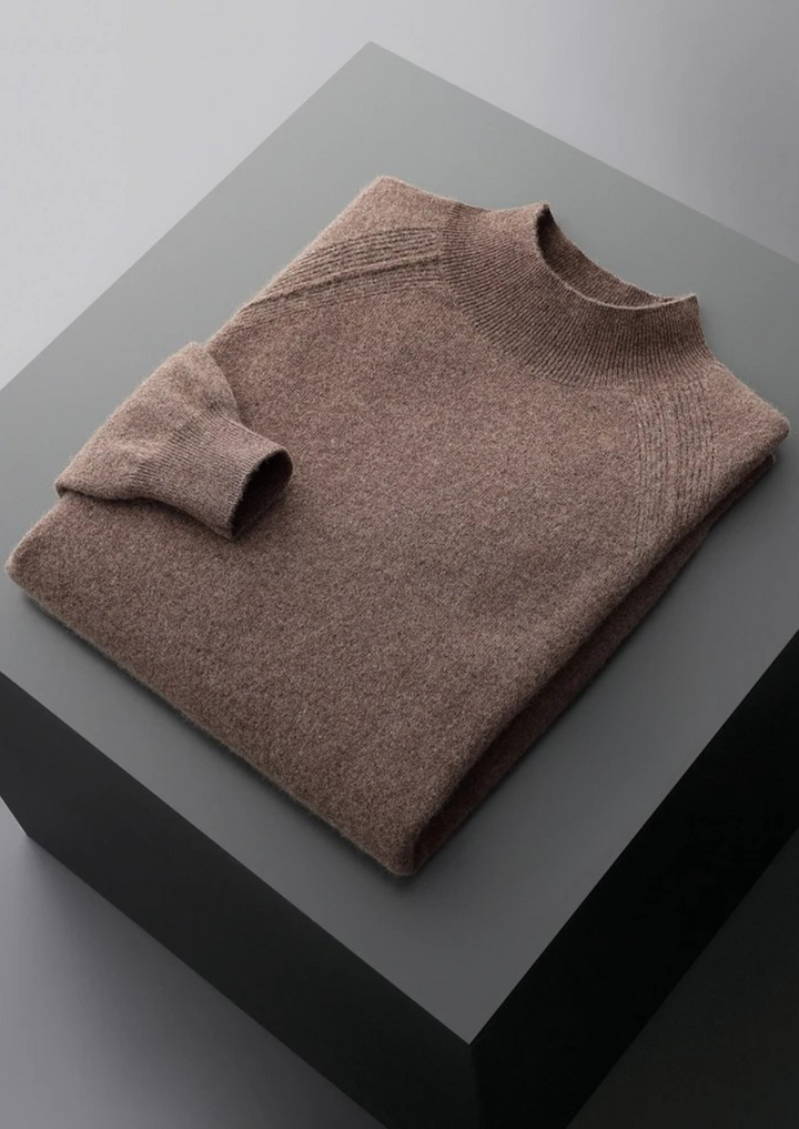 Pure Merino Raglan Mockneck coffee image 1 #color_coffee
