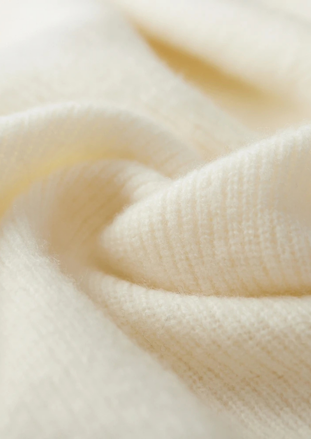 Cashmere Ribbed Half-Zip Sweater ivory image 7 #color_ivory