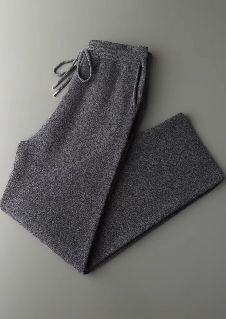 Cashmere Relaxed Trousers dark gray image 1 #color_dark-gray