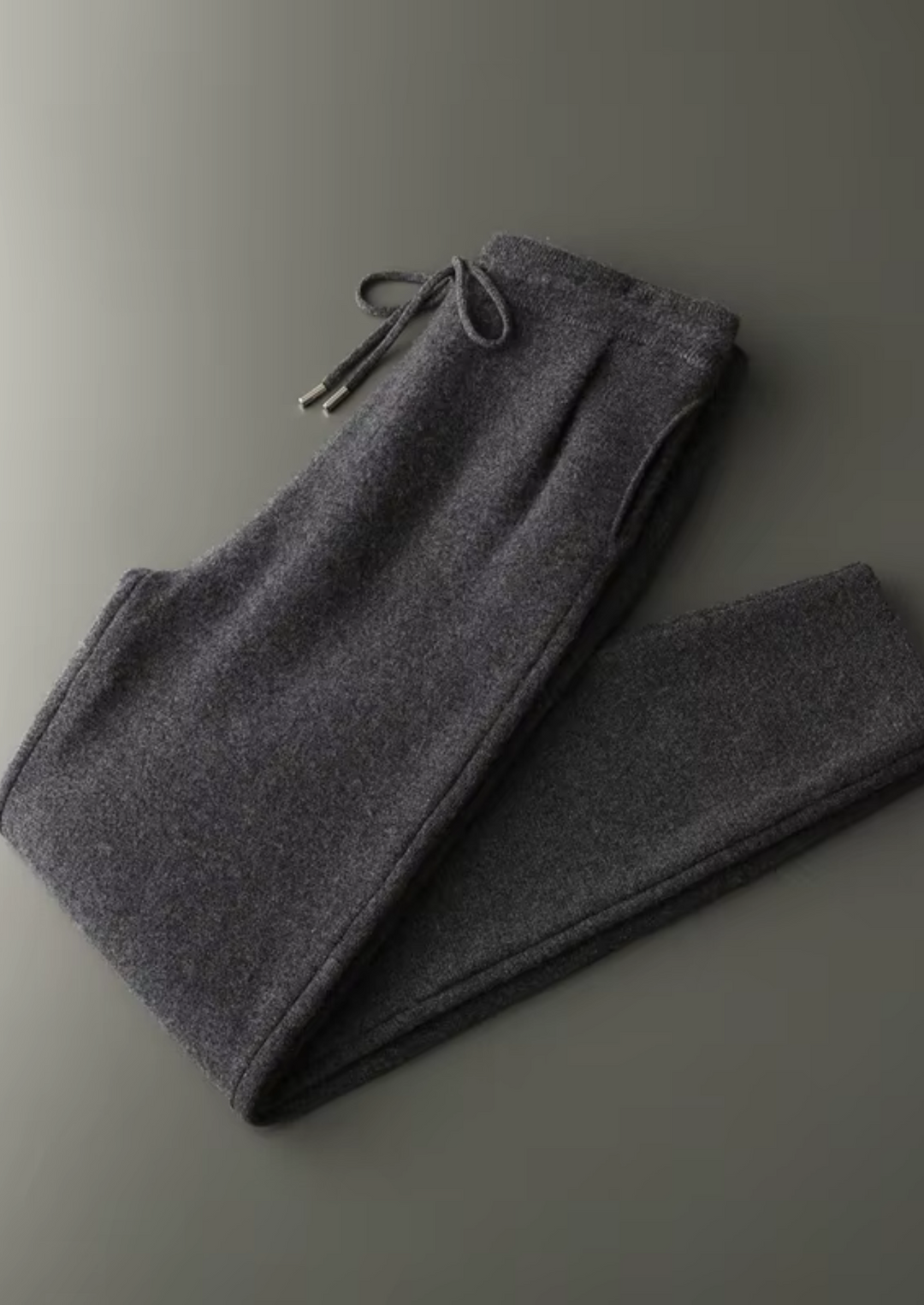 Cashmere Pleated Trousers dark gray image 1 #color_dark-gray