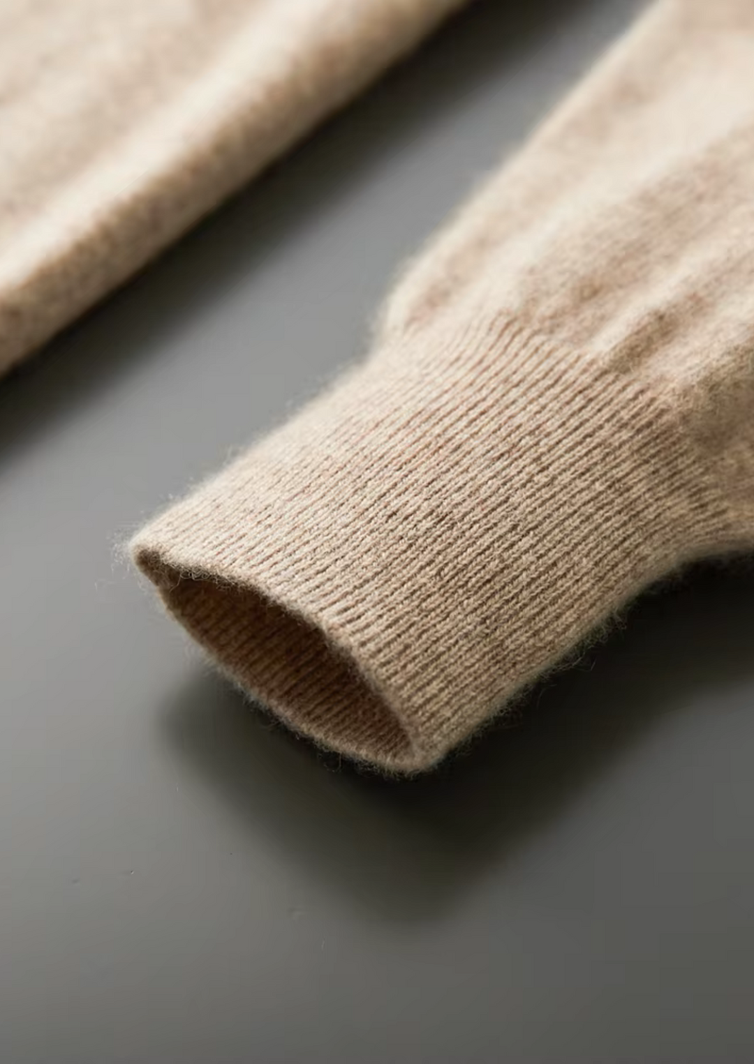 Pure Merino V-Neck Sweater sand image 8 #color_sand