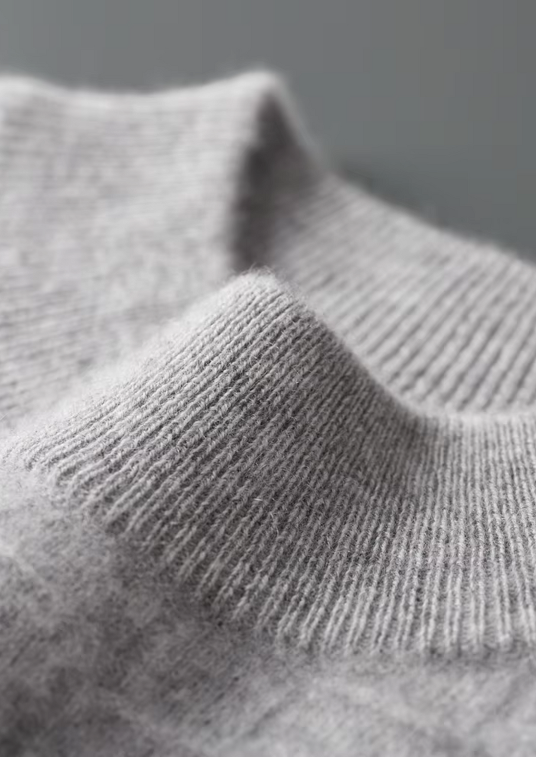 Pure Merino Textured Mockneck light gray image 6 #color_light-gray