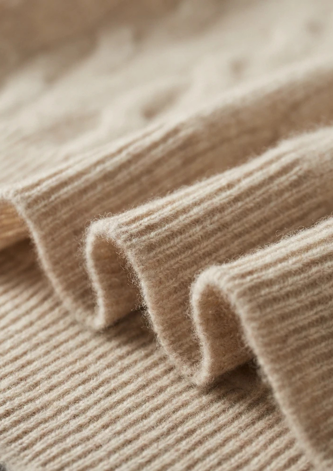 Pure Merino Cable Half-Zip sand image 6 #color_sand