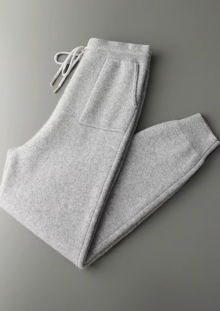 Light Gray Cashmere Joggers light gray image 3 #color_light-gray