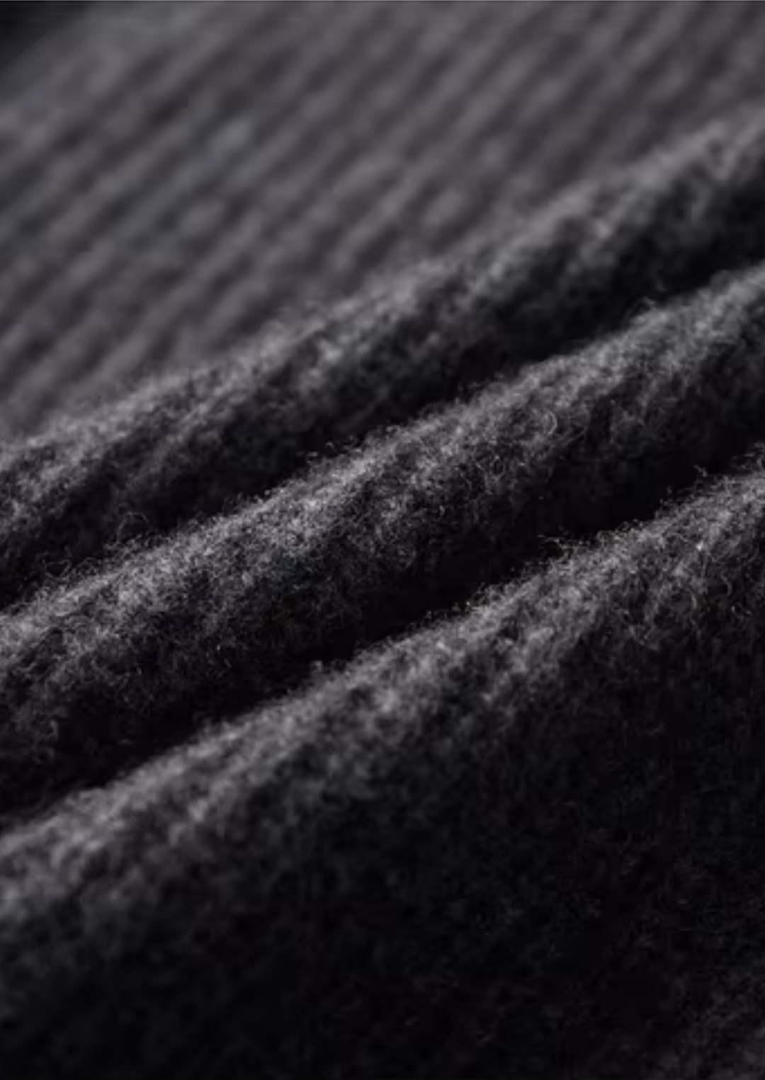 Pure Merino Funnel Neck Dual Zip Cardigan dark gray image 5 #color_dark-gray