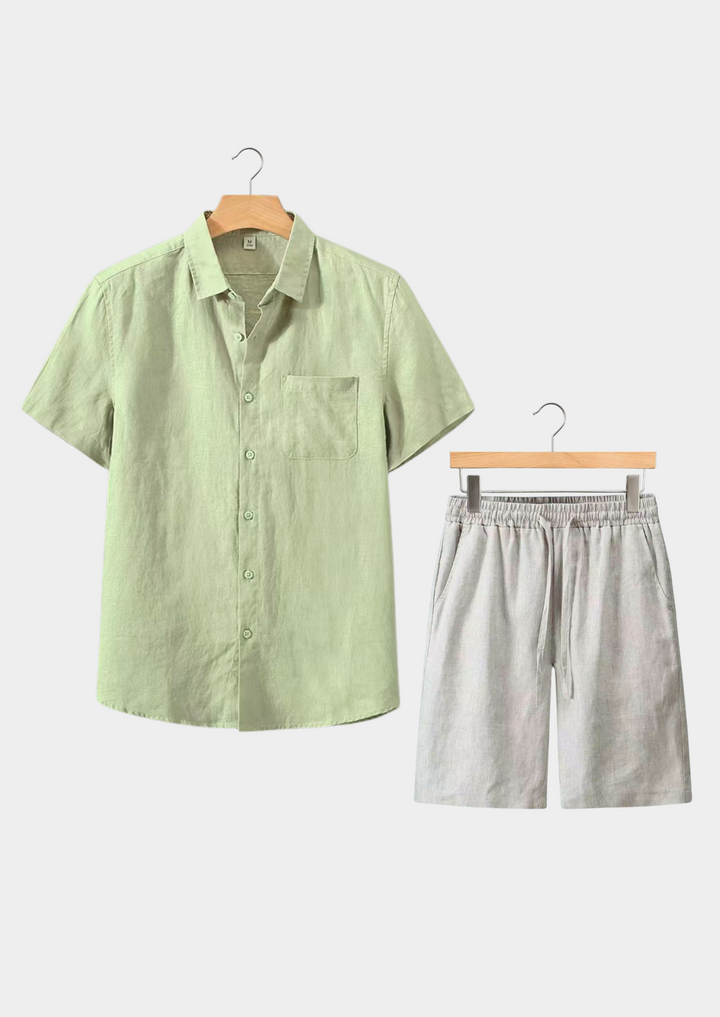 Dolcevita Shortsleeve Summer Set mint green/beige image 1 #color_mint-green