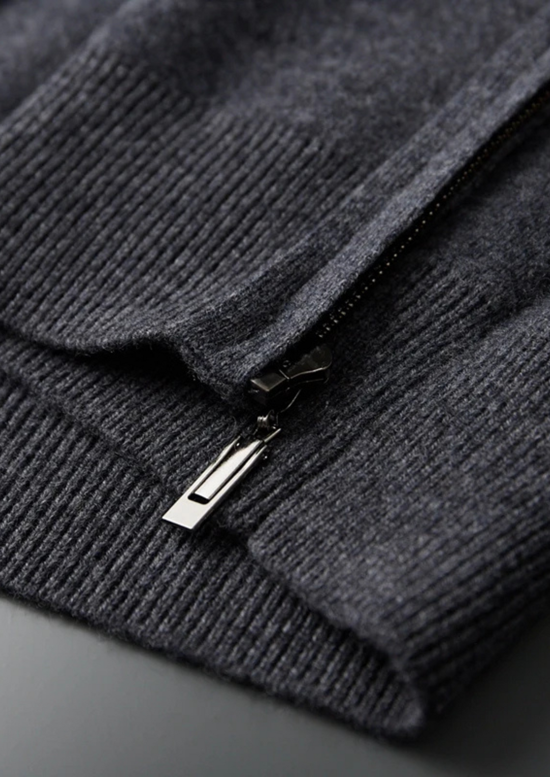 Cashmere Zip Hoodie dark gray image 6 #color_dark-gray