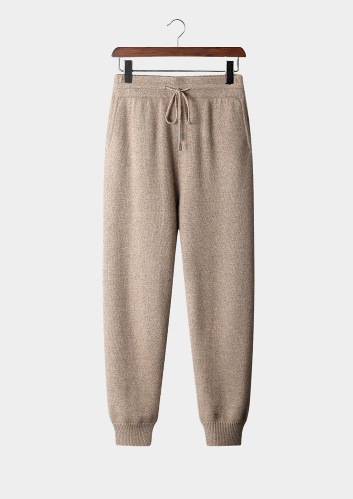 Beige Cashmere Joggers beige image 1 #color_beige