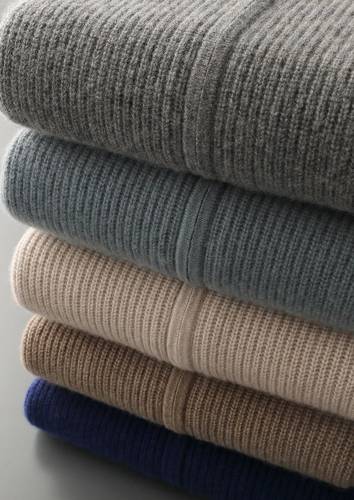 Cashmere Ribbed Cardigan camel image 2 #color_camel