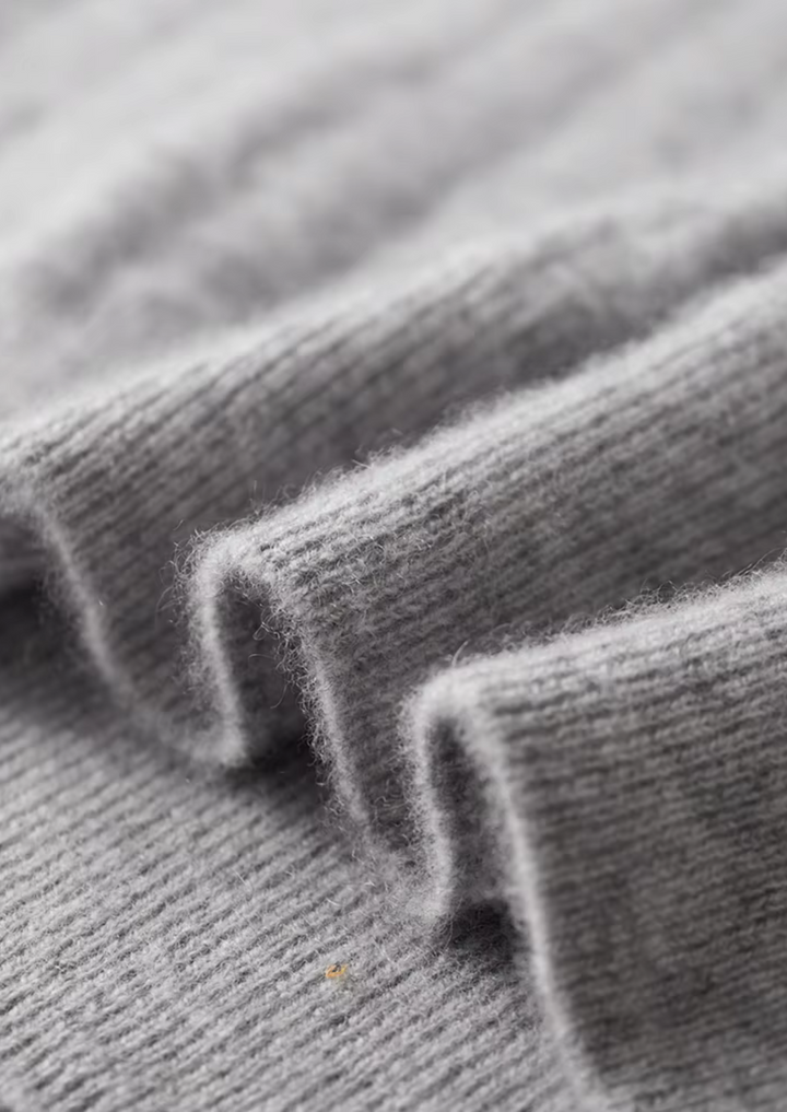Pure Merino Textured Mockneck light gray image 5 #color_light-gray